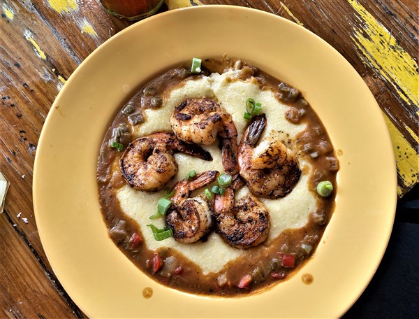 Shrimp & Grits at Paradise Key